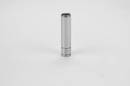 5/16" 1/4" Drive 12 Point Fractional Deep Chrome Socket