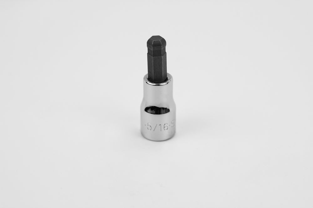 5/16" 3/8" Drive Hex Ball Chrome Bit Socket