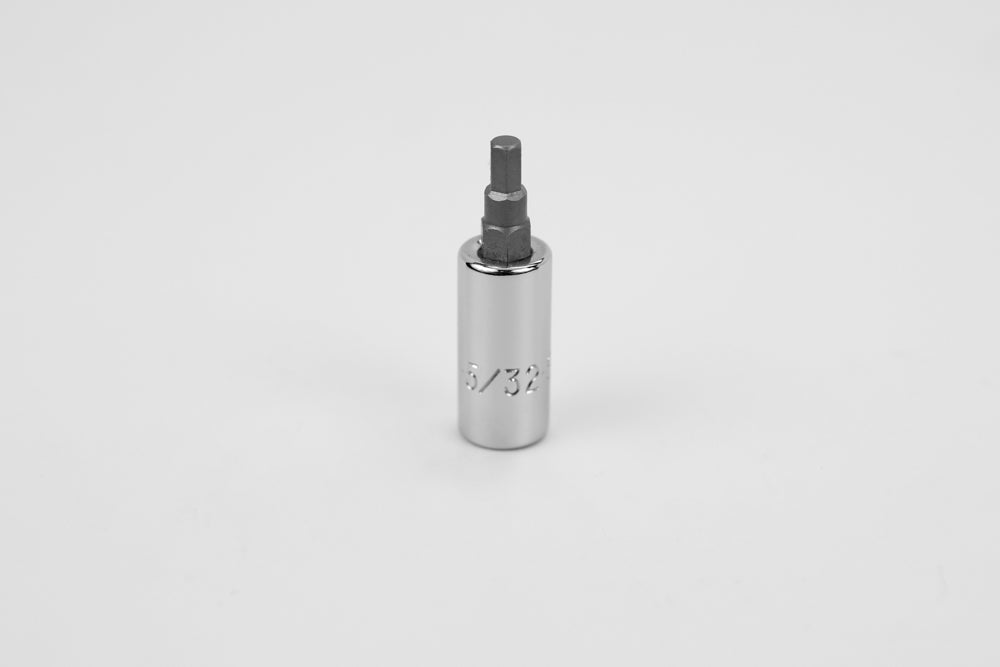 5/32" 1/4" Drive Hex Chrome Bit Socket