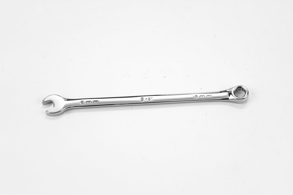 6 mm 12 Point Metric Long Combination Chrome Wrench