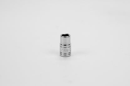 7 mm 1/4" Drive 6 Point Metric Standard Chrome Socket