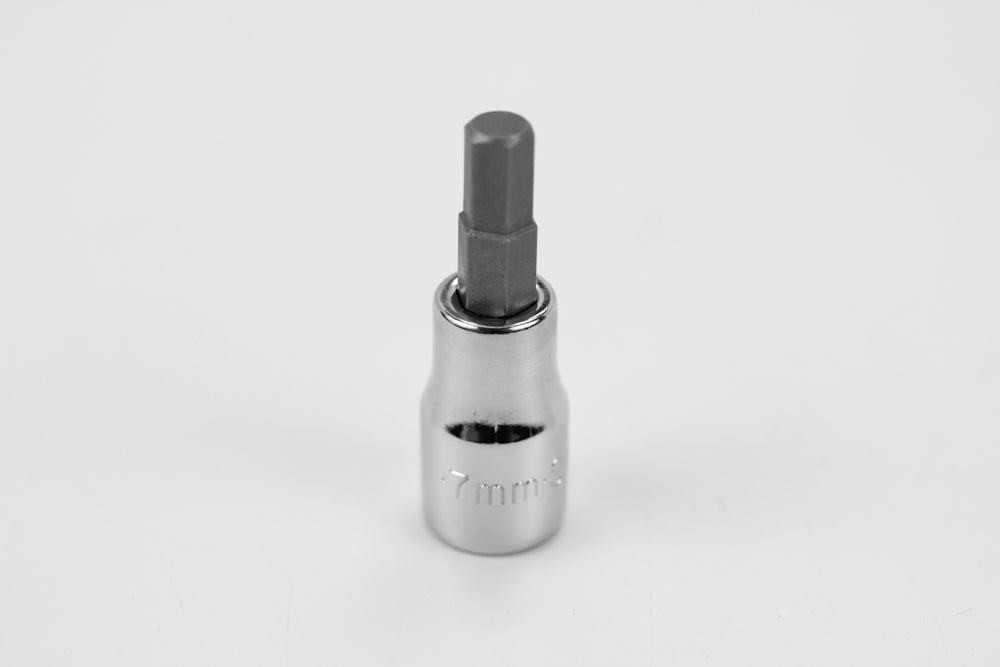 7 mm 3/8" Drive Hex Chrome Bit Socket