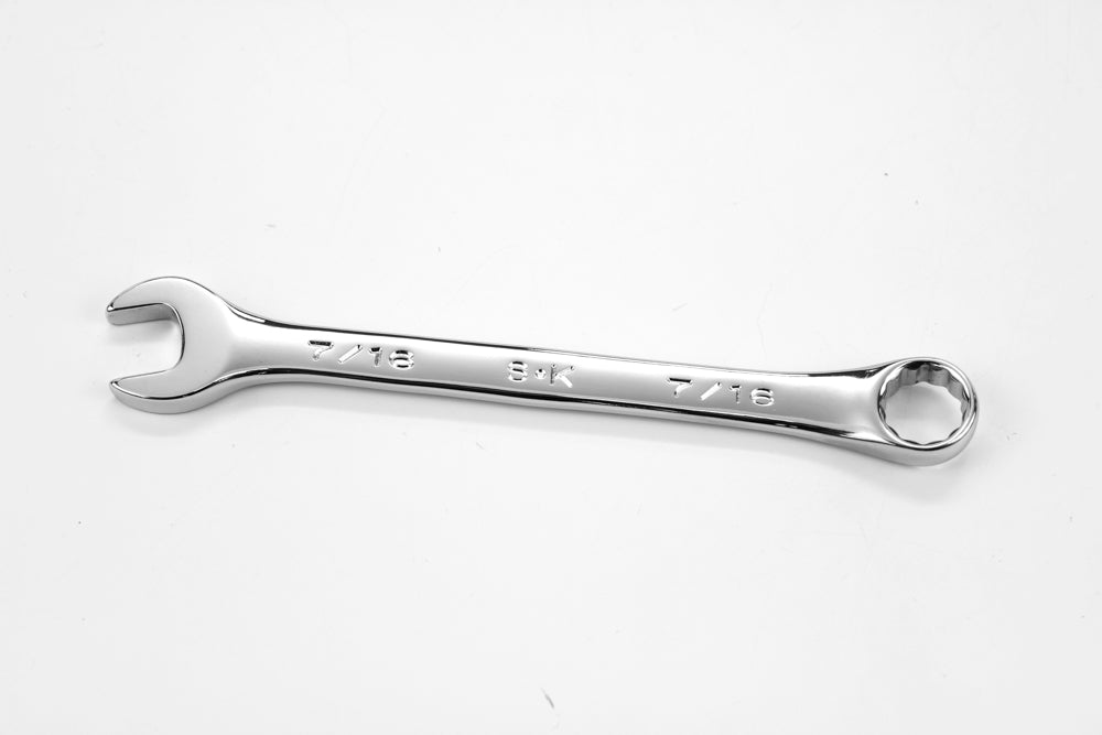 7/16 12 Point Fractional Regular Combination Chrome Wrench
