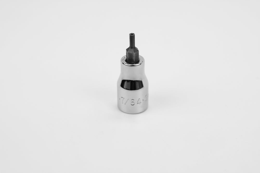 7/64" 3/8" Drive Tamper Proof Hex Chrome Bit Socket