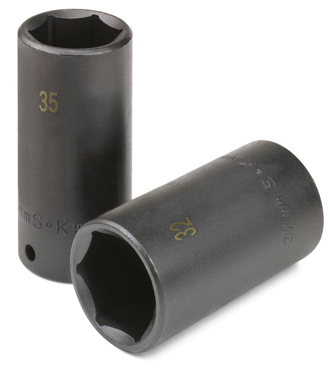 9/16" 1/2" Drive 6 Point Deep Fractional Impact Socket