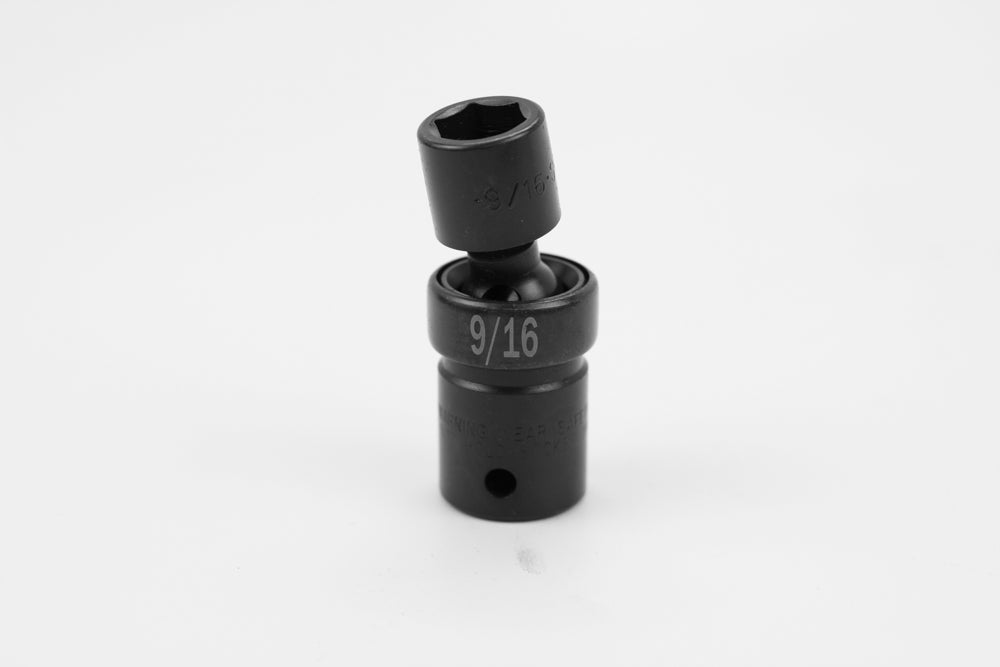 9/16" 1/2" Drive 6 Point Swivel Fractional Impact Socket