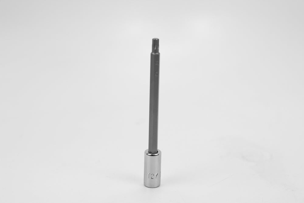 T27 1/4" Drive Long Torx Chrome Bit Socket