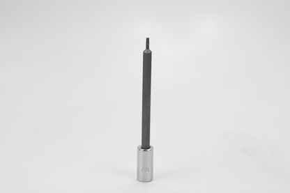 T8 1/4" Drive Long Torx Chrome Bit Socket